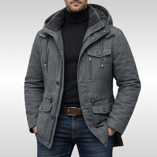 Lucien Men’s Insulated Zip Inner Fleece Jacket | Winter Coat